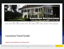Tablet Screenshot of louisiana-destinations.com